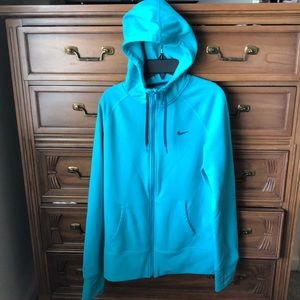 Teal Nike Zip Sweatshirt